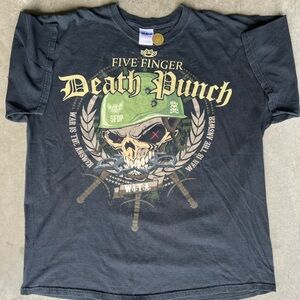 Five finger death punch y2k metal band tour tee